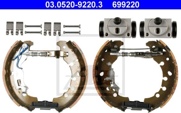 Brake Shoe Set Original ATE TopKit 03.0520-9220.3
