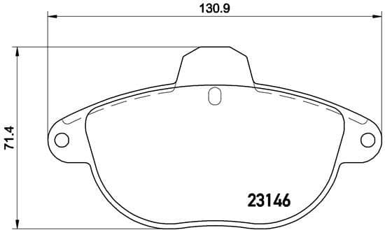 Brake Pad Set, disc brake PRIME LINE P61055