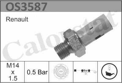 Sensor oil pressure light OS3587