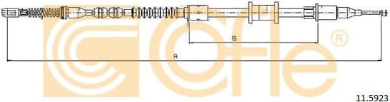 Cable Pull, parking brake 11.5923