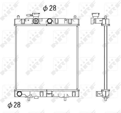 Radiator, engine cooling 52060