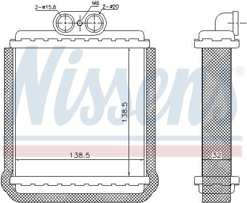 Heat Exchanger, interior heating 73751