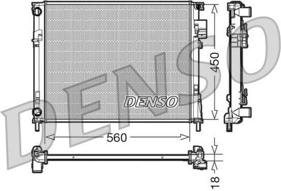 Radiator, engine cooling DRM23095