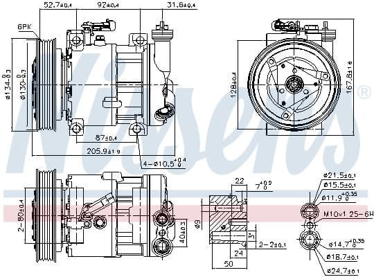 Compressor, air conditioning ** FIRST FIT ** 89120