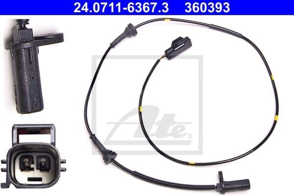Sensor, wheel speed 24.0711-6367.3