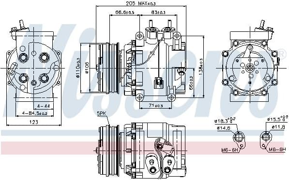 Compressor, air conditioning ** FIRST FIT ** 89235