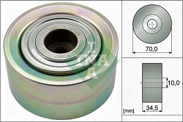 Deflection/Guide Pulley, V-ribbed belt 532078710