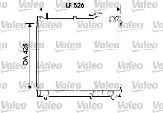 Radiator, engine cooling 734162