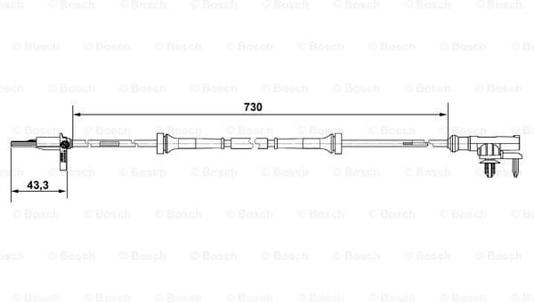 Sensor, wheel speed 0265007637 - image 5