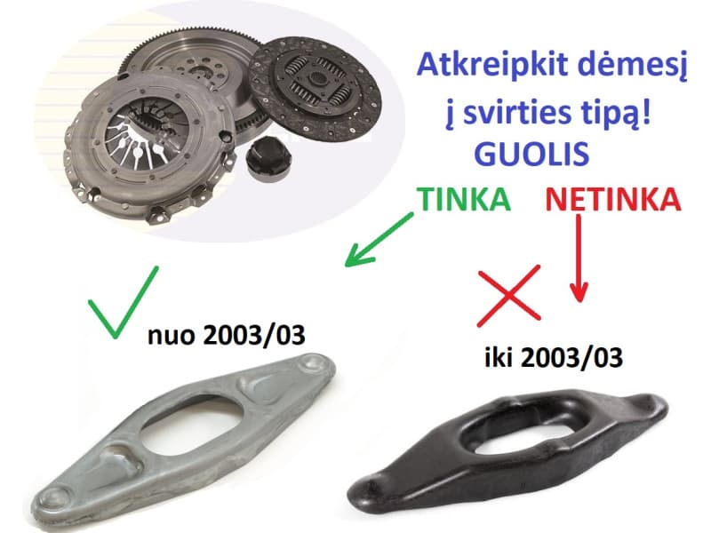Clutch kit+rigid flywheel ECK439F