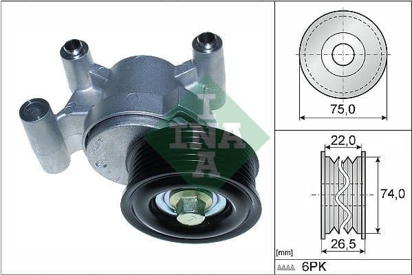 Belt Tensioner, V-ribbed belt 534029310