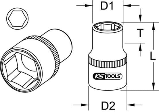Socket Wrench Insert 917.1211 - image 2