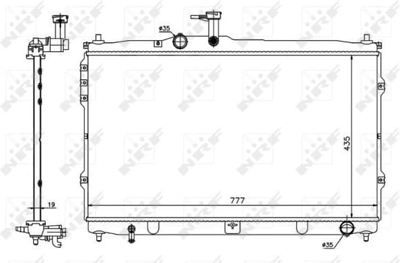 Radiator, engine cooling 58419 - image 3