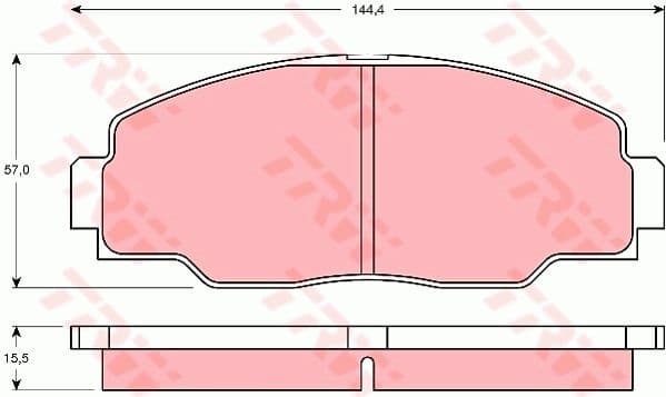 Brake Pad Set, disc brake GDB1042