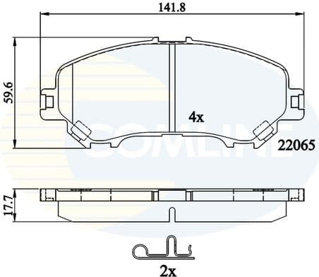 Brake pads front CBP32278