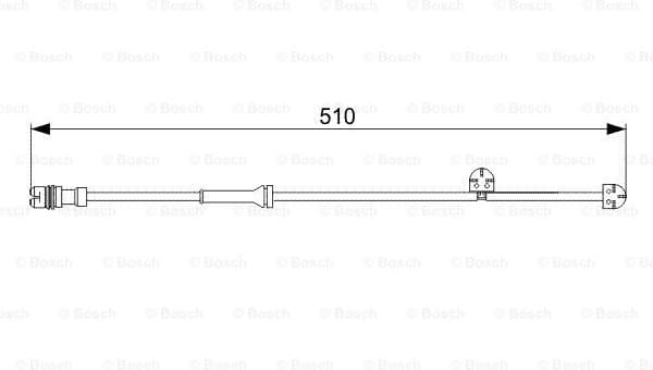 Warning Contact, brake pad wear 1987473029 - image 2
