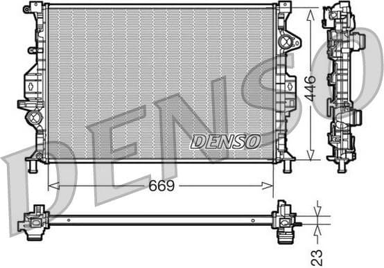 Radiator, engine cooling DRM10077