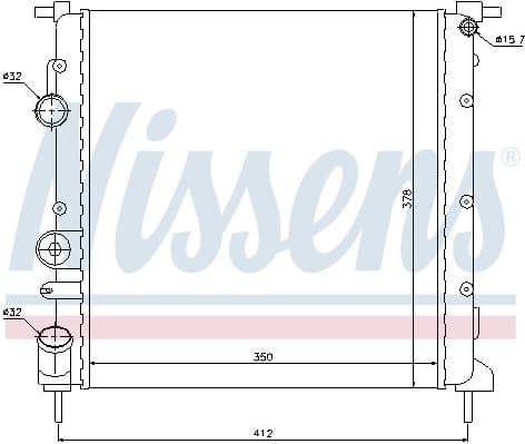 Radiator, engine cooling 638271