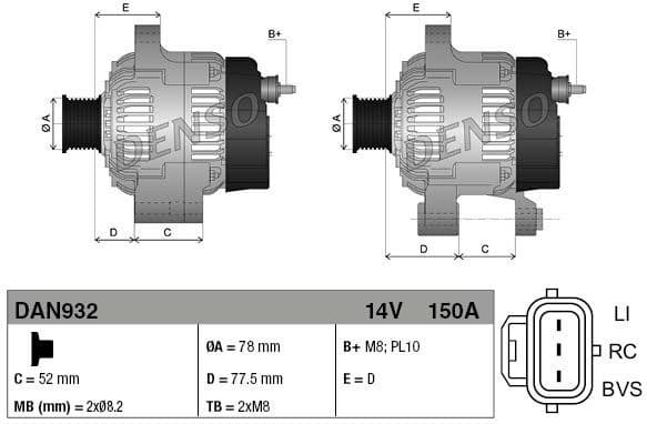 Alternator DAN932 - image 3