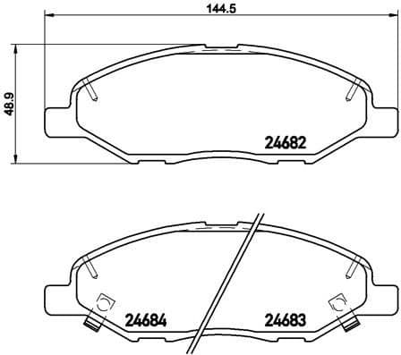 Brake Pad Set, disc brake PRIME LINE P56088
