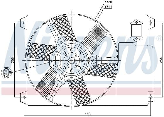 Fan, engine cooling 85020