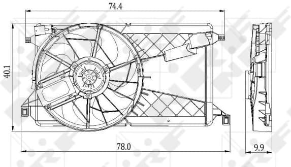 Fan, engine cooling 47291