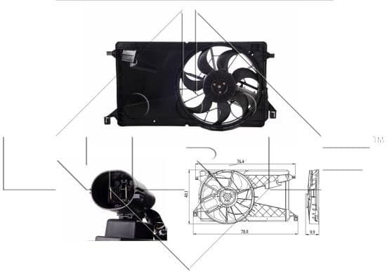 Fan, engine cooling 47291 - image 2