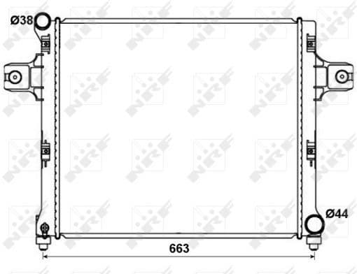 Radiator, engine cooling 53191