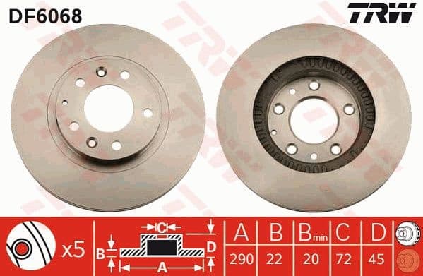 Brake Disc DF6068