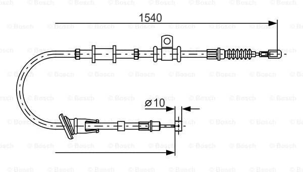 Cable Pull, parking brake 1987482065