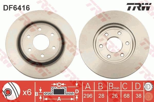 Brake Disc DF6416
