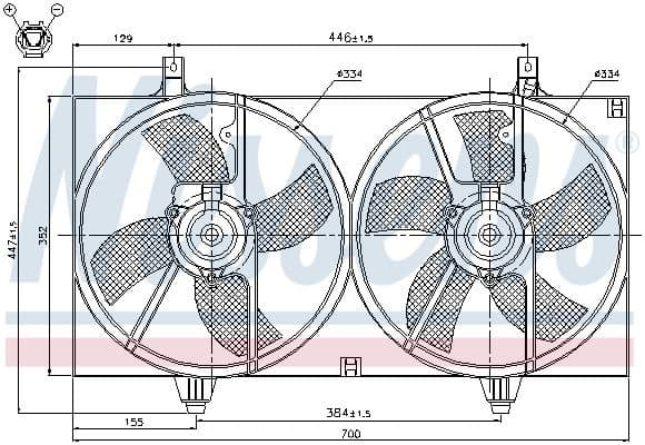 Fan, engine cooling 85526