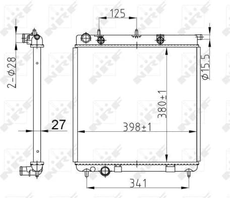 Radiator, engine cooling EASY FIT 50429