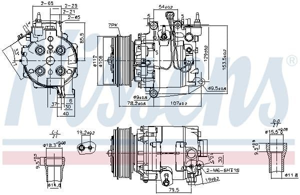 Compressor, air conditioning ** FIRST FIT ** 890167