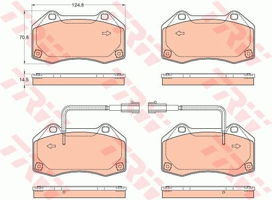 Brake Pad Set, disc brake GDB2049