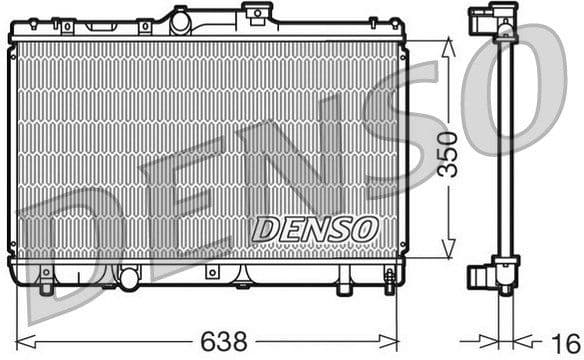 Radiator, engine cooling DRM50013