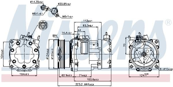 Compressor, air conditioning ** FIRST FIT ** 89178