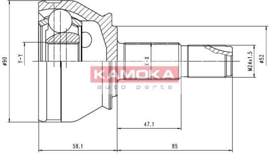 Joint Kit, drive shaft 7412