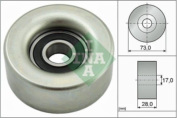 Deflection/Guide Pulley, V-ribbed belt 532078310