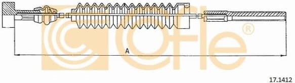 Cable Pull, parking brake 17.1412