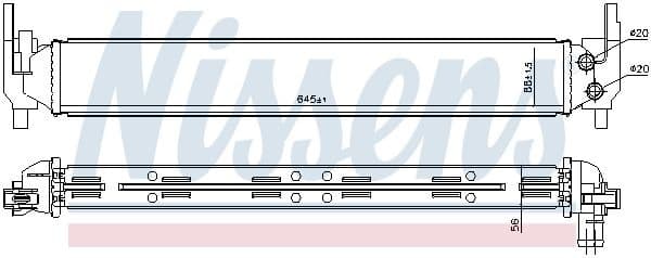 Low Temperature Cooler, charge air cooler 65331