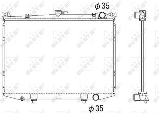 Radiator, engine cooling 516842