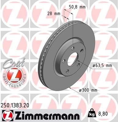Brake Disc COAT Z 250.1383.20