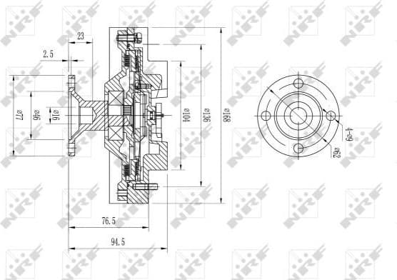 Clutch, radiator fan 49624 - image 2