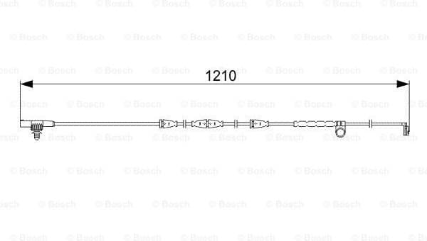 Warning Contact, brake pad wear 1987473054