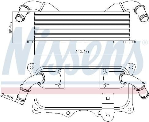 Oil Cooler, engine oil 90937