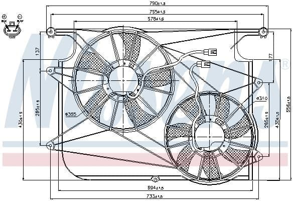 Fan, engine cooling 85610