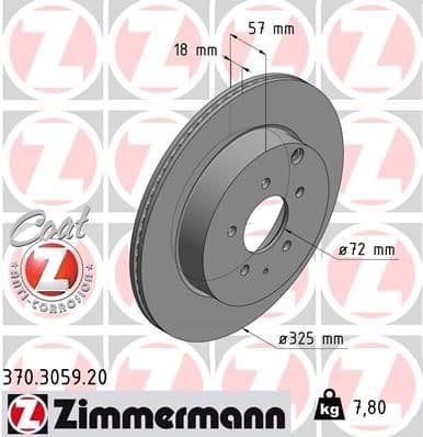 Brake Disc COAT Z 370.3059.20