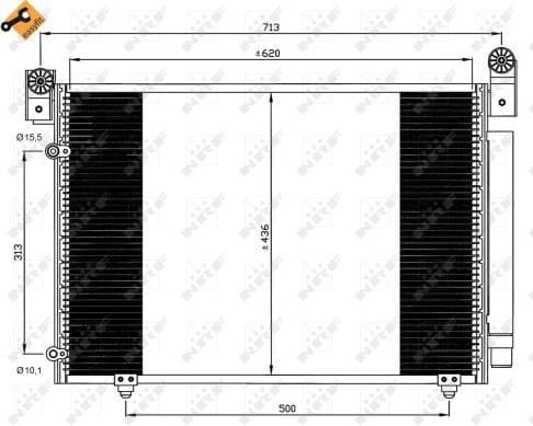 Condenser, air conditioning EASY FIT 35612