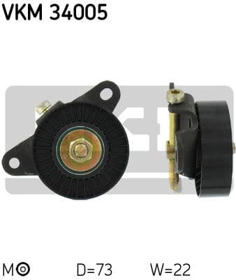 Belt Tensioner, V-ribbed belt VKM 34005